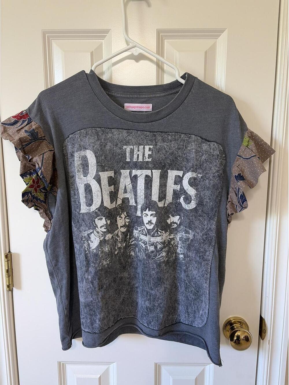 Upcycled Beatles t-shirt size xxl
